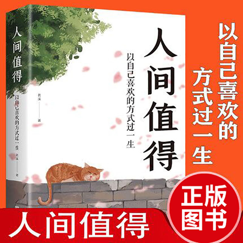 正版人间值得以自己喜欢的方式过一生人生的智慧文学作品书籍成长励志书愿你踏遍山河仍觉得人间值得青少年励志书籍正能量心态