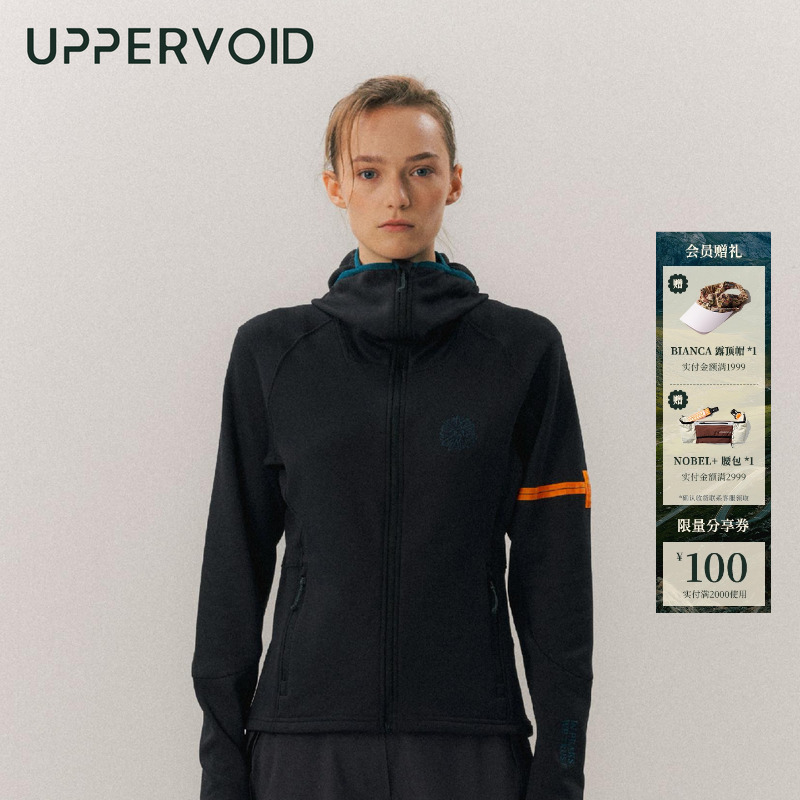 UPPERVOID连帽轻量保暖加绒夹克