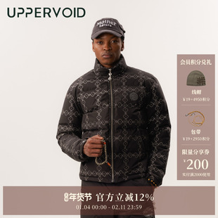 印花羽绒服|保暖鹅绒面包服外套男女秋冬新款|UPPERVOID二普纬度