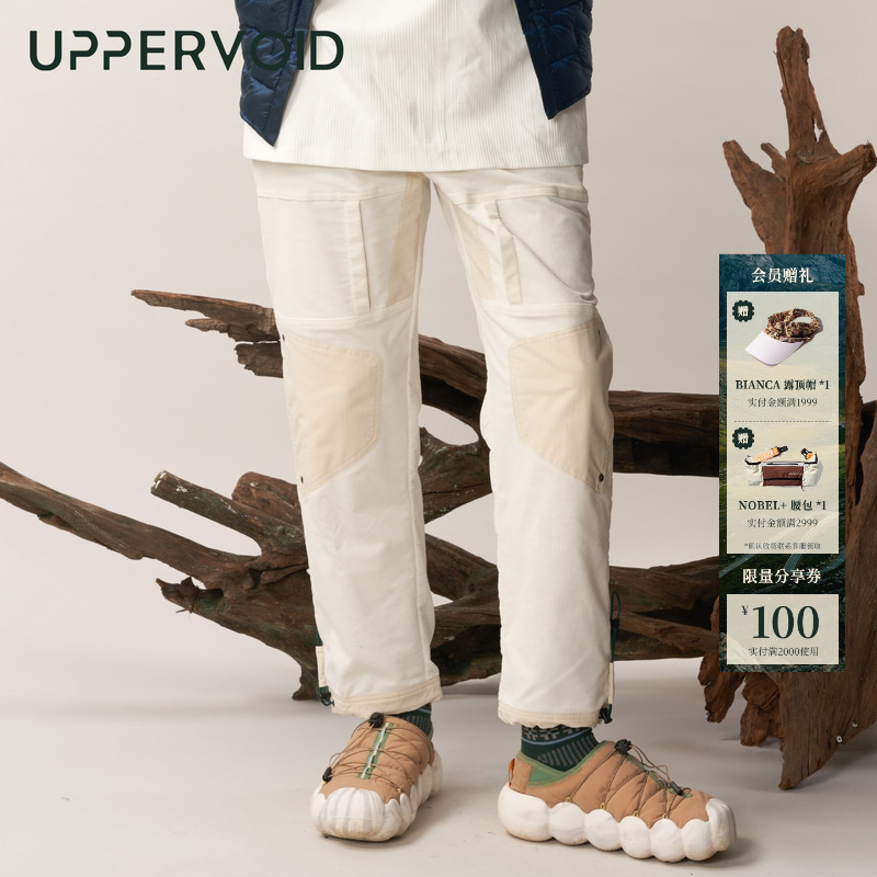 UPPERVOID锥型灯芯绒裤