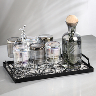 耐高温玻璃喝水杯子套装家用待客高级感轻奢高颜值冷水壶茶杯茶具