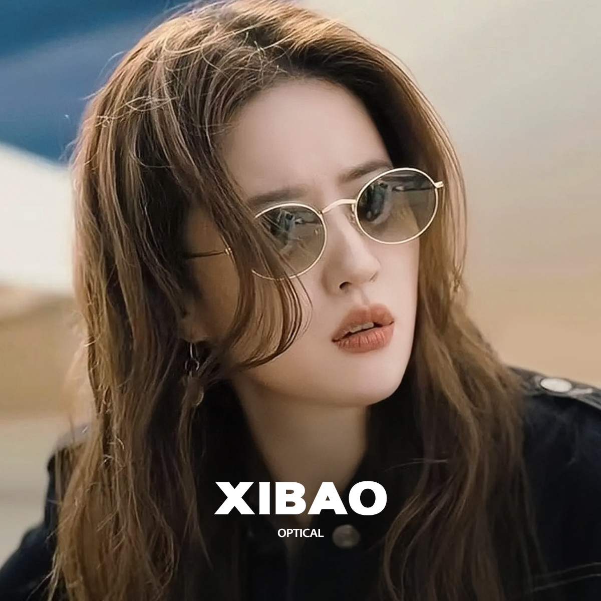 刘亦菲玫瑰同款墨镜女复古老钱风椭圆小框防紫外线偏光太阳眼镜男