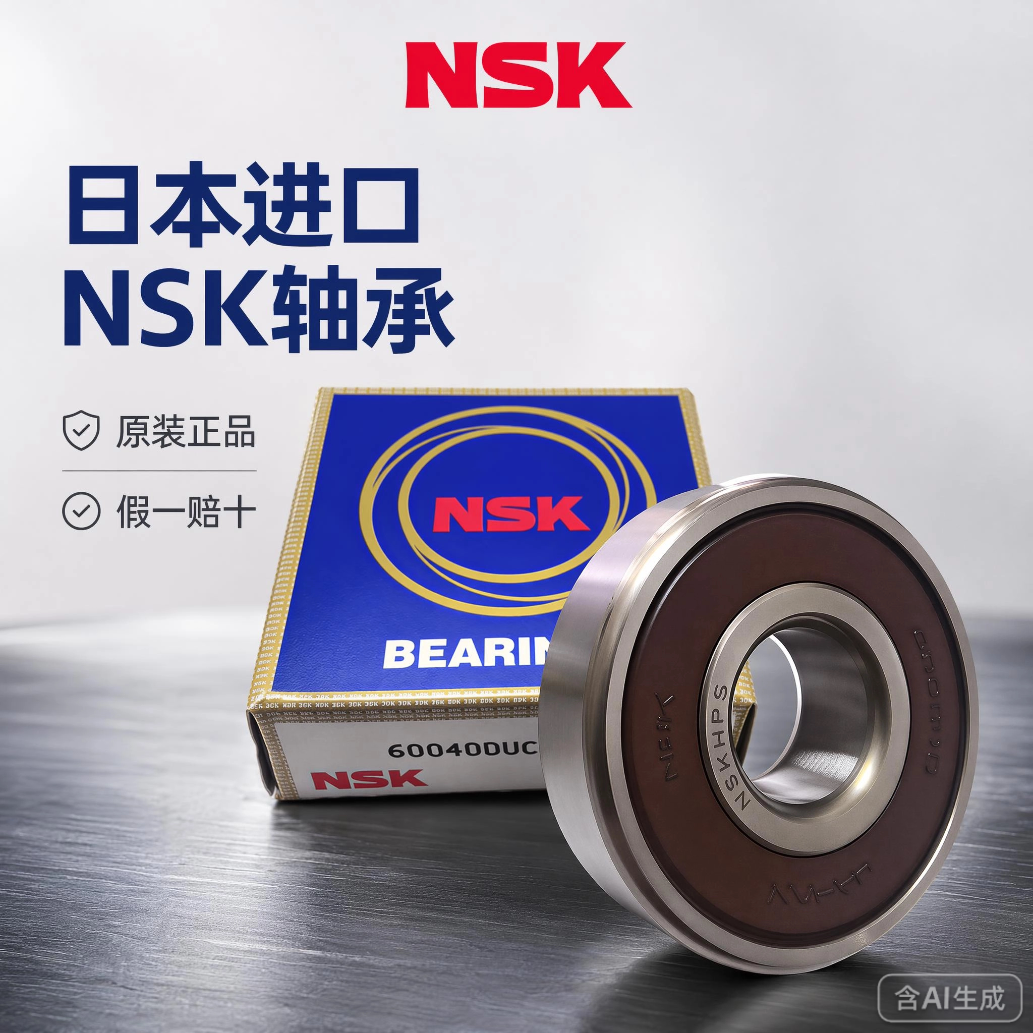 适用雅马哈TMAX560前后轮轴承日本NSK正品高速进口轴承