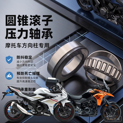 适用铃木DL250 GW250 GSX250方向柱龙头转向压力锥形滚子轴承