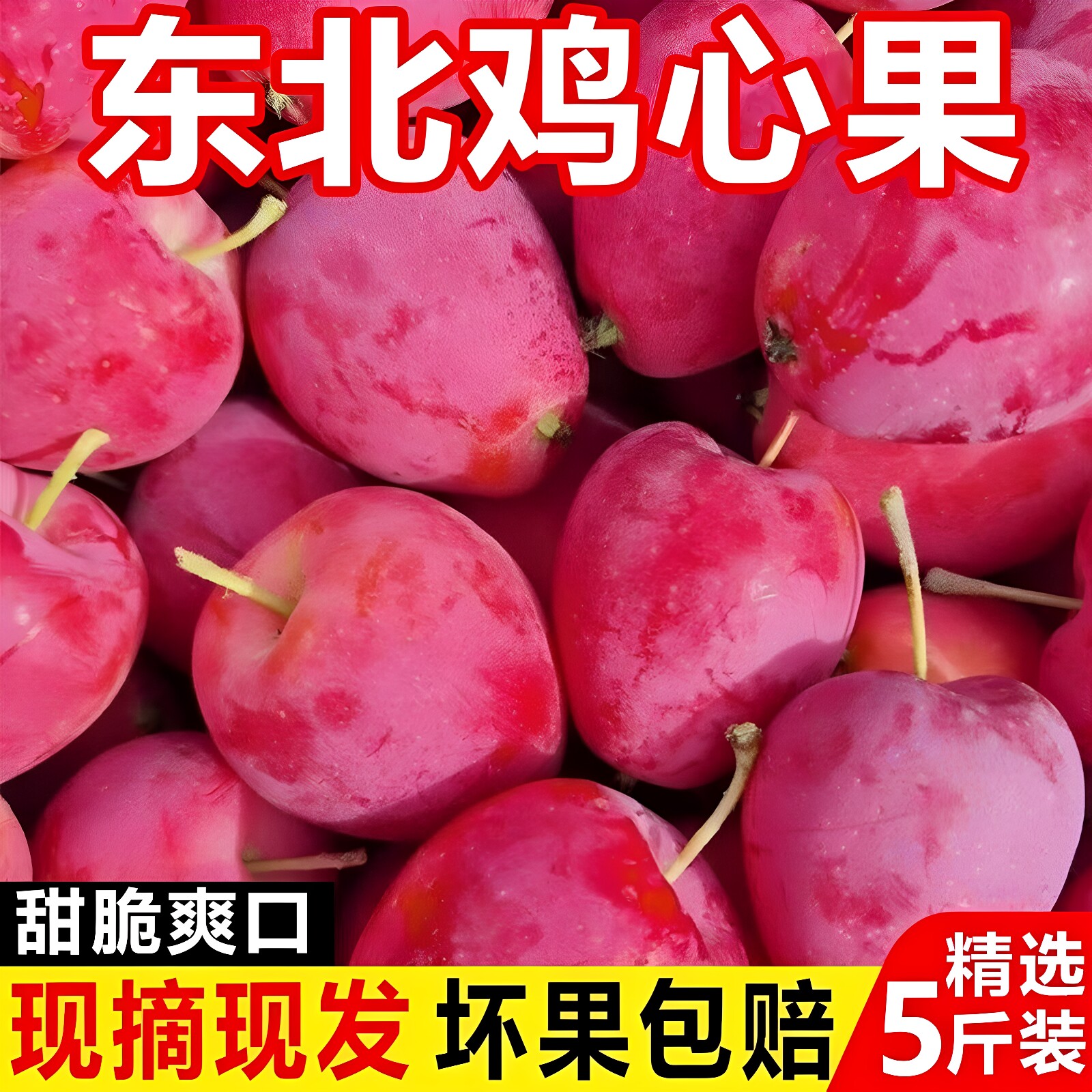 正宗东北鸡心果甜脆好吃图片