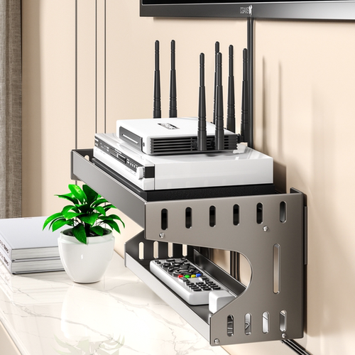 机顶盒路由器收纳置物架