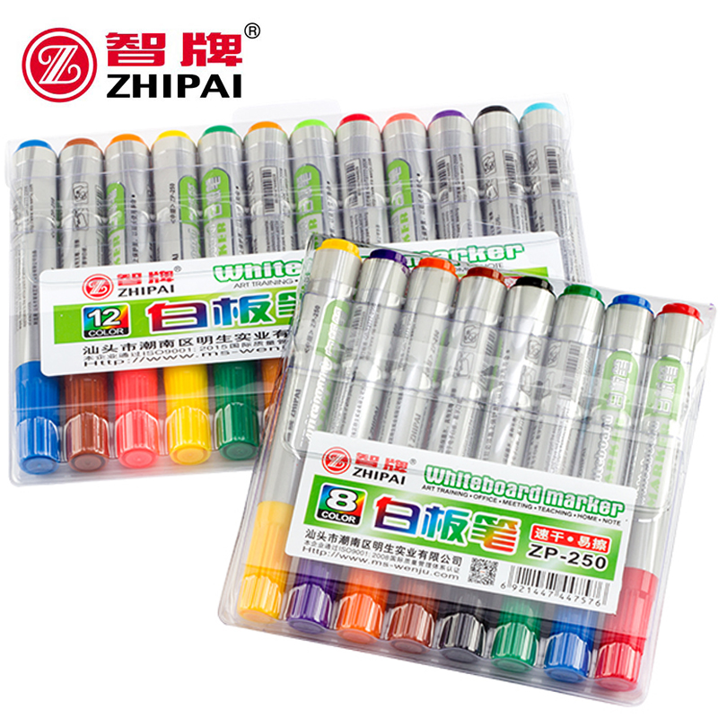 套装老师12色智牌可擦除白板笔