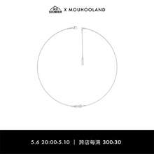 Mouhooland 颈链小众设计 暮后之地无尽之爱细链925银锁骨链情侣款