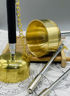 纯铜引庆引磬引罄铜磬可伸缩法器