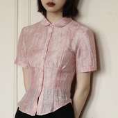 女夏季 dorydory 国风百搭小众上衣 掐腰短袖 衬衫 原创设计 新中式