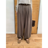 dorydory 女 软糯宽松垂坠感针织休闲长裤 花边褶皱灯笼裤 春秋新款