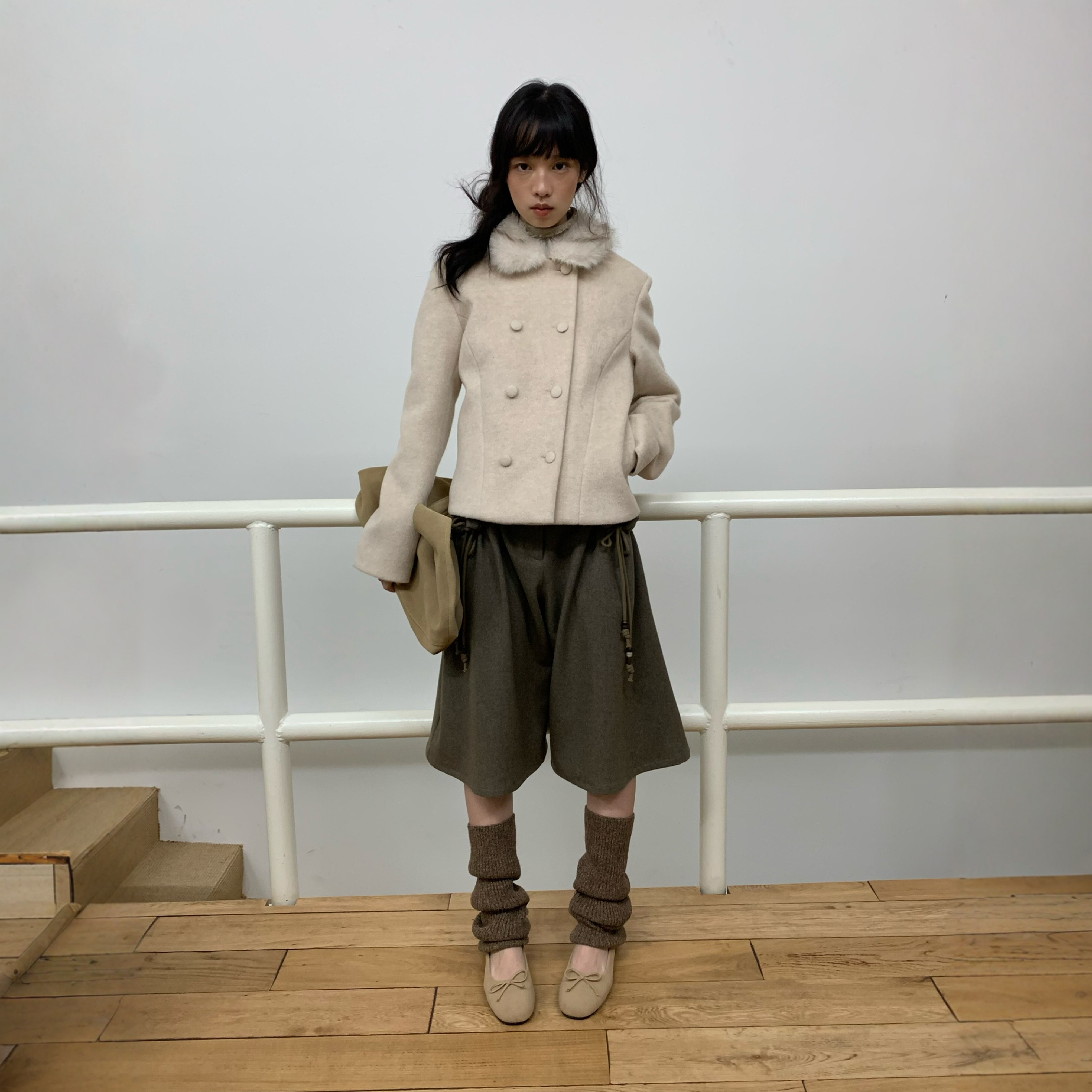 dorydory 2025秋冬新款毛毛翻领双排扣显瘦保暖羊毛呢短外套女,女装/女士精品,毛呢外套,淘宝优惠券,粉丝福利购,淘宝优惠卷