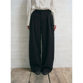 dorydory 女 中高腰慵懒休闲阔腿裤 压褶百搭弯刀休闲裤 2026春新款