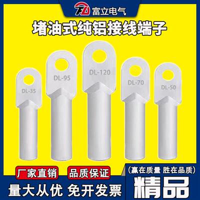 国标DL-10-16-25-35-70-95-185-240平方堵油式铝接线端头鼻子线耳