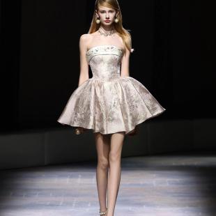 2025新款 复古蕾丝花边礼服裙女高级感气质名媛宴会晚礼服 法式