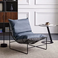 Серая голубая кожа + ткань из гондопов - доступна с обеих сторон