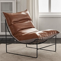 Коричневая кожа + светло -серая ткань - доступна с обеих сторон