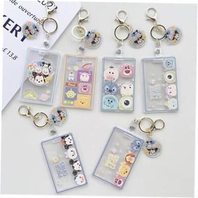 key Mouse Keychain School Bag Charm Toy Story Id Card Holder