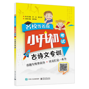 官方正版 名校等着你  小升初考试  古诗文专训  张红梅著 小学教参教辅  电子工业出版社 正版书籍