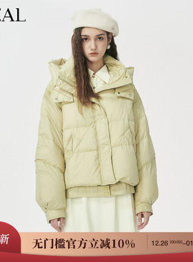 it'real瑞尔25年冬季新款宽松保暖时尚百搭休闲羽绒服女