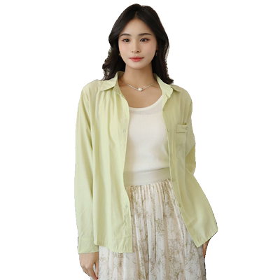 瑞尔宽松复古长袖衬衫