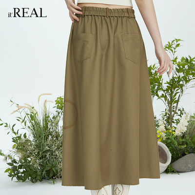 瑞尔中长伞裙A字裙伞裙