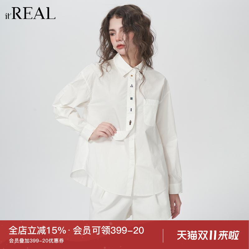 itreal法式衬衫长袖小众