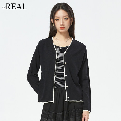 针织开衫it'real小外搭