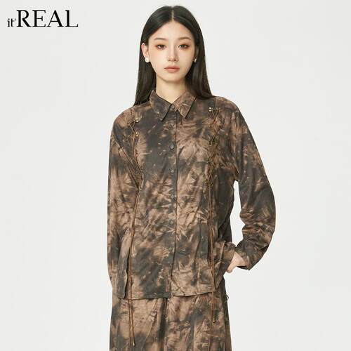 长袖itreal2024新款小众衬衫