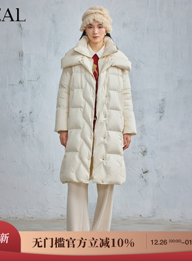 it'real瑞尔25年冬季新款长款休闲气质百搭保暖羽绒服女