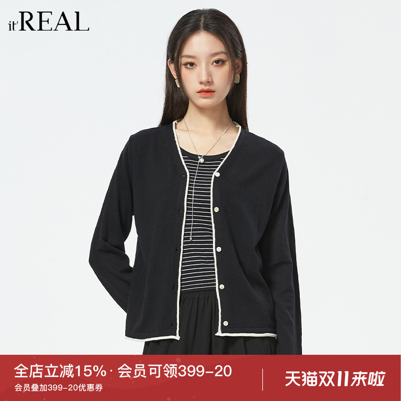 针织开衫it'real小外搭
