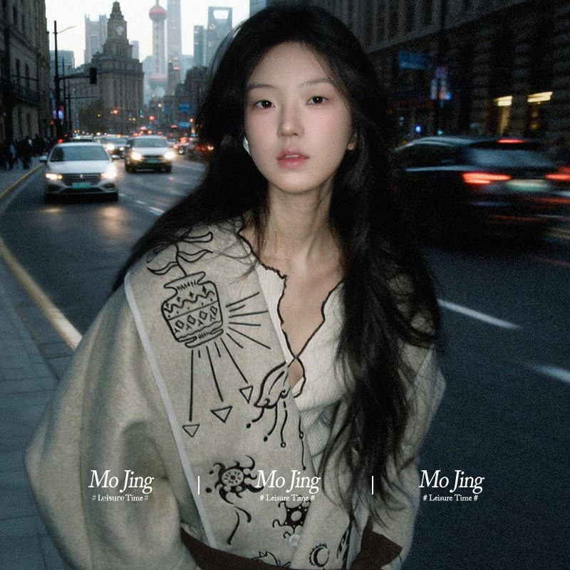 披肩外套女秋冬轻奢名媛千金慵懒