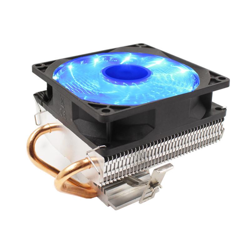 双铜管下压式CPU散热器775AMD115x1366下吹2011主板X58X79CPU风扇