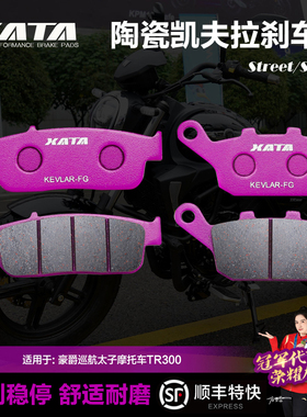 XATA陶瓷刹车片适用豪爵巡航太子摩托车TR300 前后碟刹皮改装配件