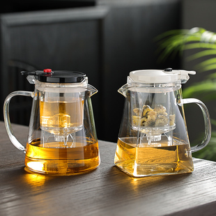 飘逸杯泡茶壶茶水分离过滤茶壶冲茶器耐高温玻璃茶杯茶具家用