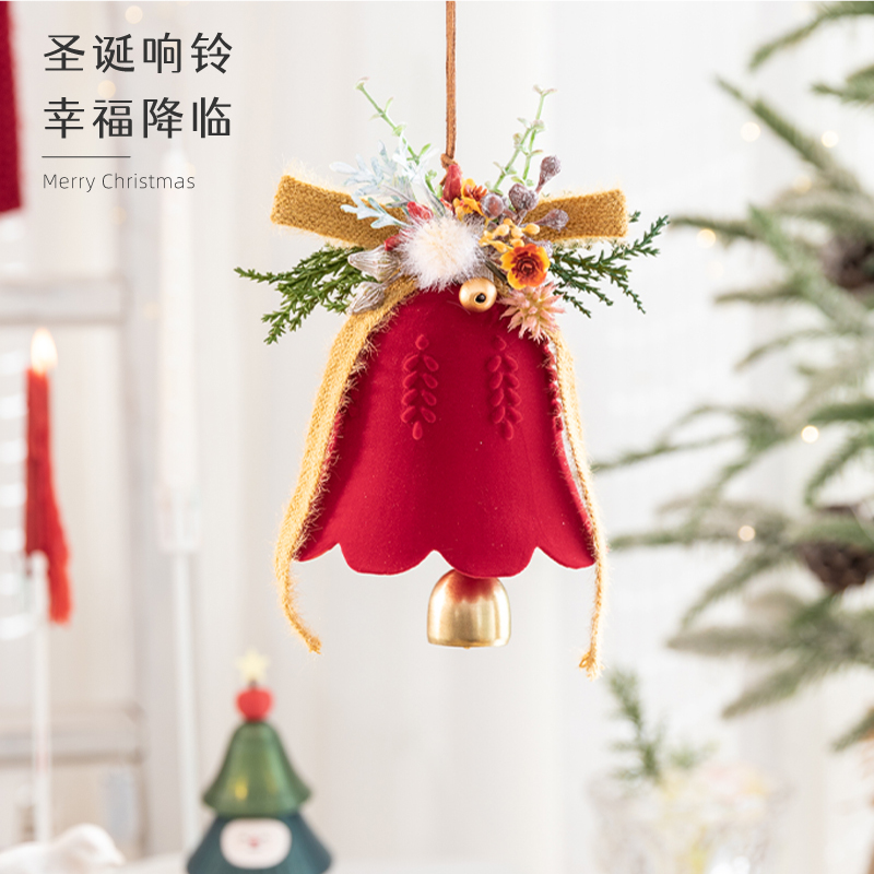 高级优雅红色风铃小挂件氛围装饰