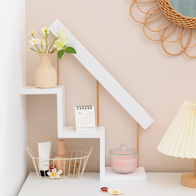 简约桌面梯形置物架艺术收纳摆件