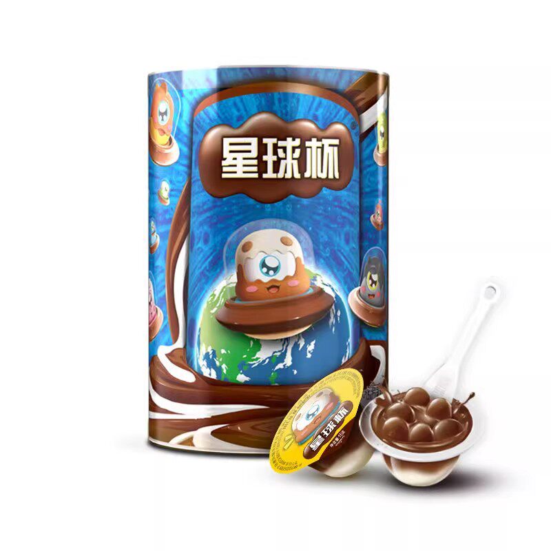 甜甜乐星球杯桶装300g巧克力杯饼干解馋小零食休闲食品小吃大礼