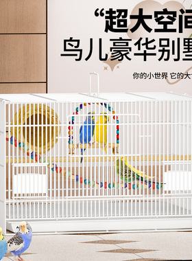鸟笼鹦鹉笼子家用夏季专用加大号鸽子笼鸟笼子家用玄凤笼牡丹大全