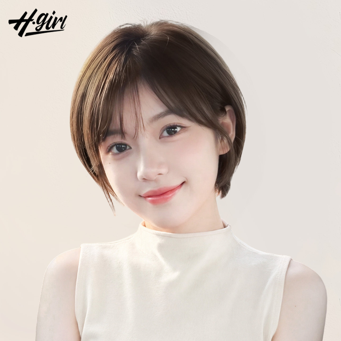 假发女真人发丝光头专用无痕自然中老年妈妈款挂耳短发双递针发套