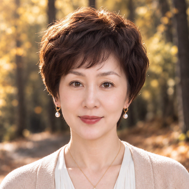 【免打理】中老年妈妈款短卷发