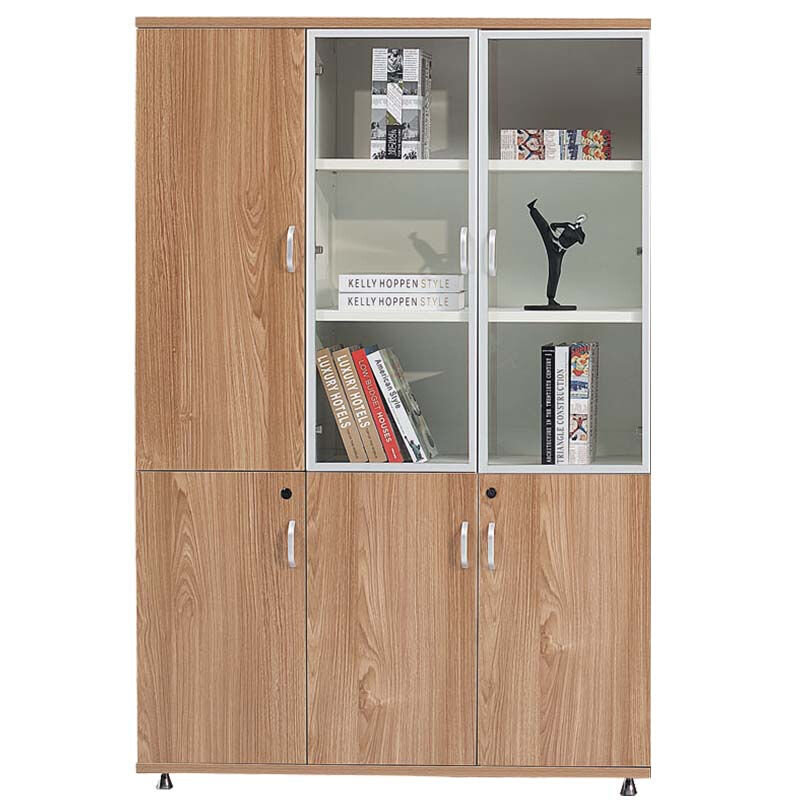 格诺瓦办公文件柜板式资料柜高柜组合档案柜办公室柜子落地柜橡木