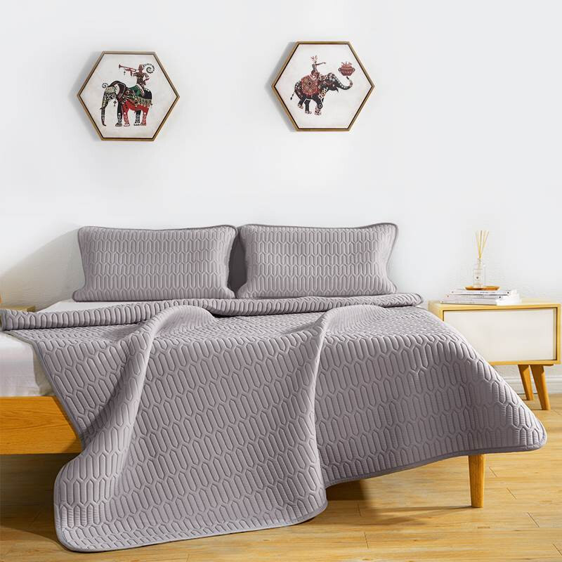 Nittaya乳胶凉席泰国进口冰丝席三件套夏季可折叠家用水洗床垫席