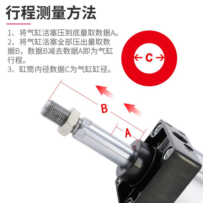 大缸径重型SC气缸长行程大推力125*100-160x150X175/300/500/600