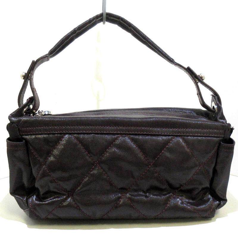 中古香奈儿8新paris biarritz菱格纹手提包35087810