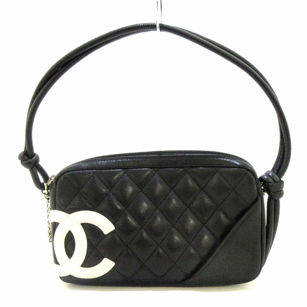 中古CHANEL香奈儿9新Cambon Line康鹏系列手提包小号36012221