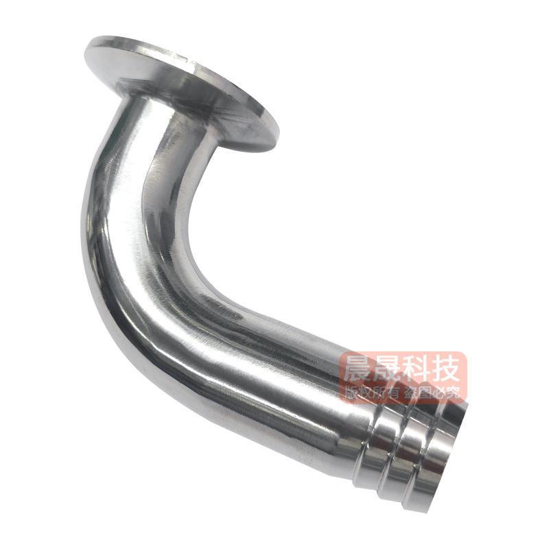 新款304不锈钢宝塔快装弯头90度卫生级卡箍接头弯管快接水管软品