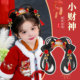 儿童古风假发一体式 新年头饰古装 日常发髻汉服女童盘发造型垫发包