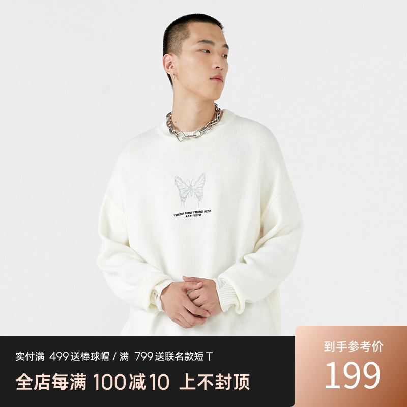 YKYB针织衫新款秋冬潮牌上衣