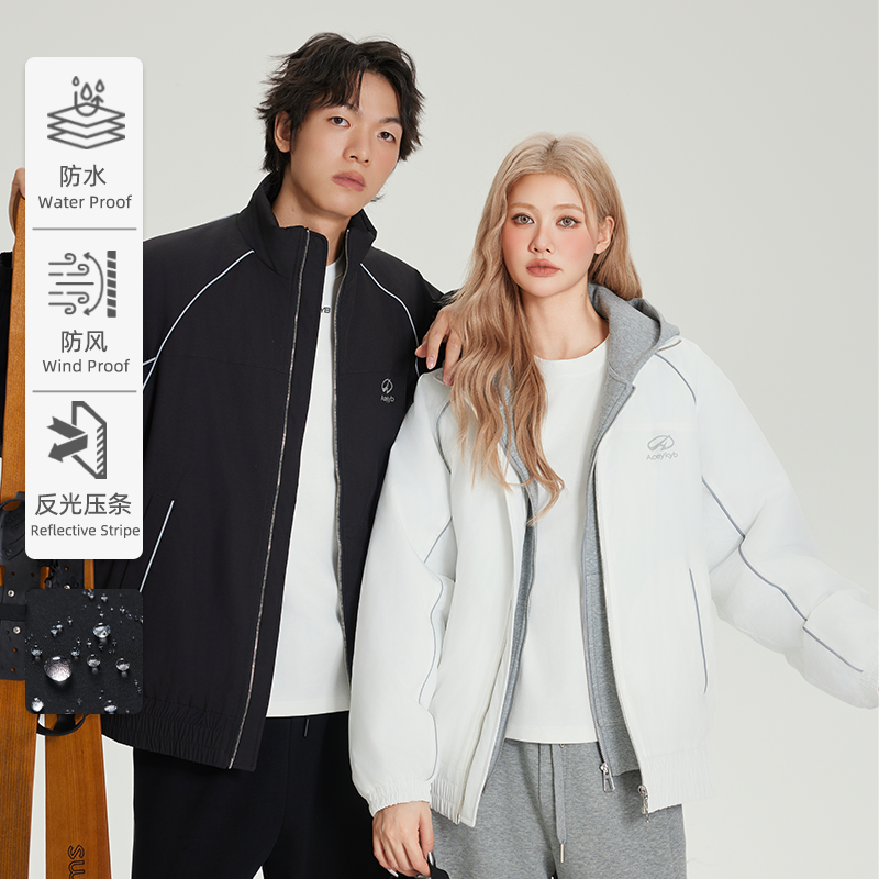 【YKYB黄子韬主理品牌】冬新款中性防泼水运动夹克棉服外套